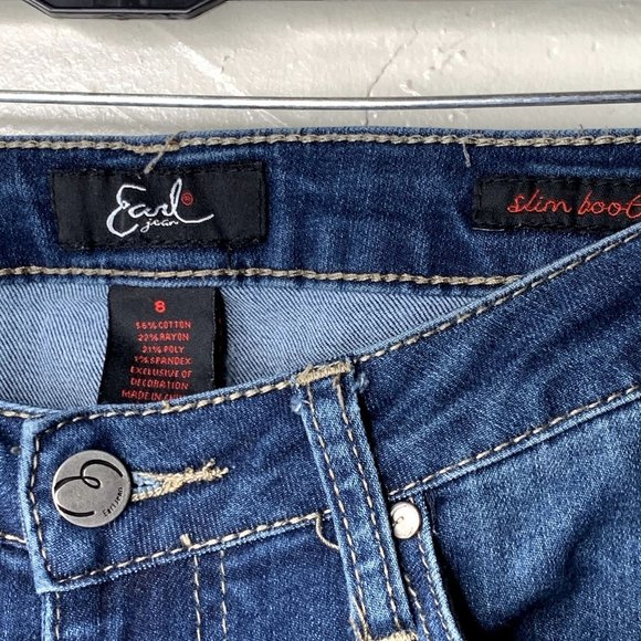 Earl Jeans Slim Boot Cut Denim size 8 - Picture 4 of 5